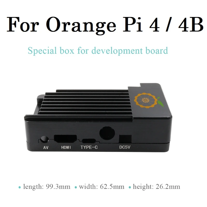 

Защитный чехол из алюминиевого сплава для Orange Pi 4/4B + термопроводящий клей для Orange Pi