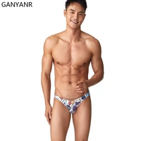 ganyanr swimming trunks swimwear men swim briefs sexy swimsuit beach shorts swimming bathing suit sunga thong bikini surf wear