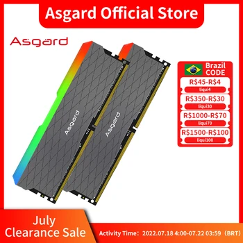Asgard memoria ram  RGB RAM ddr4 8GBx2 16GBx2 3200MHz W2 Series ddr4 ram 1.35V dual-channel DIMM desktop memory ram