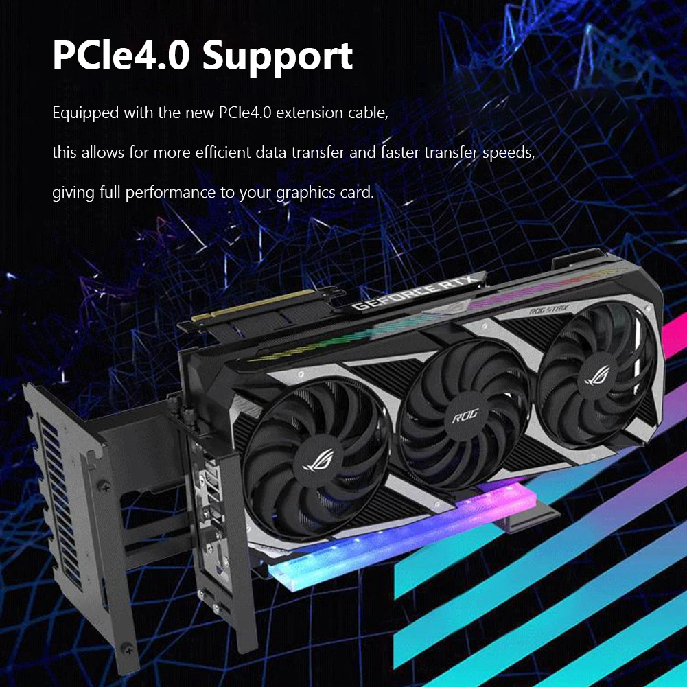 Кронштейн для видеокарты PCI-E 4 0 16X RGB коннектор кабель переходник карта расширения