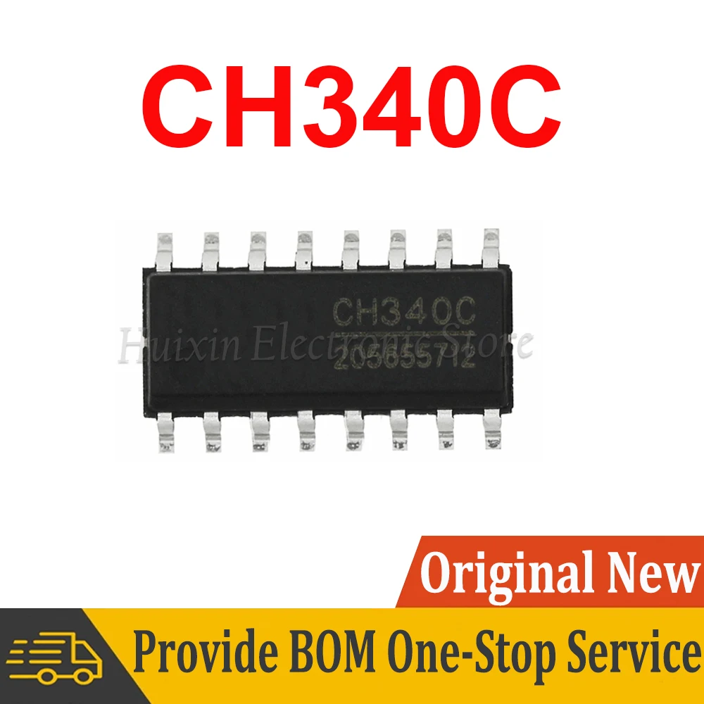 

2pcs CH340C CH340 SOP SMD USB to UART Interface New and Original IC Chipset