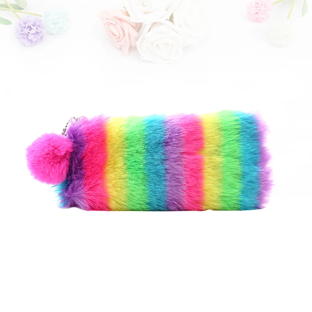 

Cartucheras Para Niños Lady Makeup Bags Pen Supplies Fluffy Multifunction Case Student