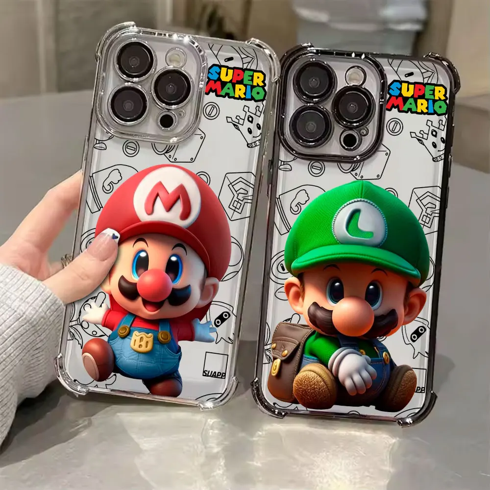 Фото Чехол для телефона с изображением Super M-Marios Bros для Xiaomi 17T 15T 14T Pro, чехлы Poco X6 X7 F5 F7 F8 Ultra M7 M8 X8 Pro Max, силиконовый чехол №1