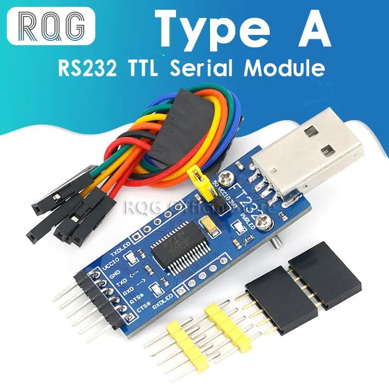

FT232 USB UART Board (Type A) FT232R FT232RL to RS232 TTL Serial Module Kit