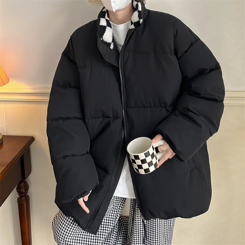 Winter Jacket Men Warm Fashion Casual Thickened Down Jacket Men Korean Loose Thick Short Coat Mens Parker Large Size M-5XL