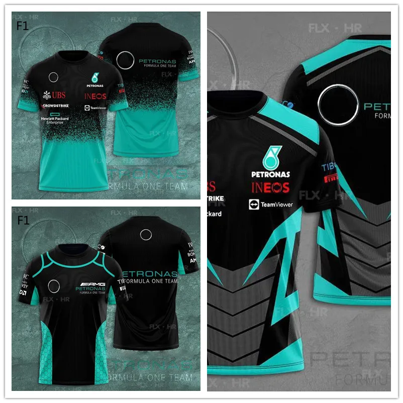 

T-shirt f1 team male formula one racing suit motorcycle riding suit outdoor sportswear fast drying super big short slee