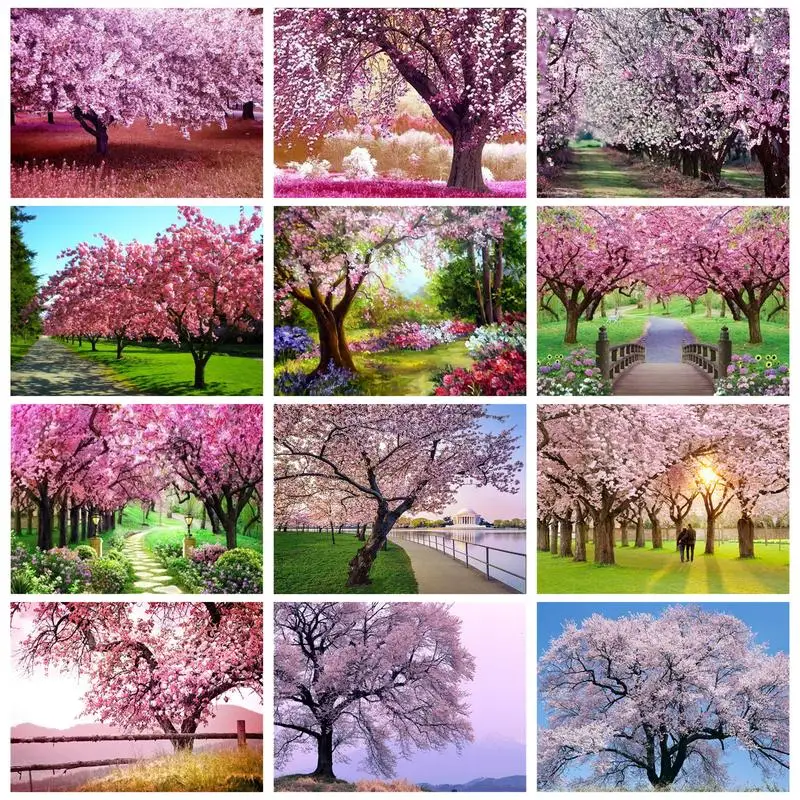 

GATYZTORY Decorative Painting By Numbers For Handiwork Picture Drawing Flowers Interior Paintings Unique Gift