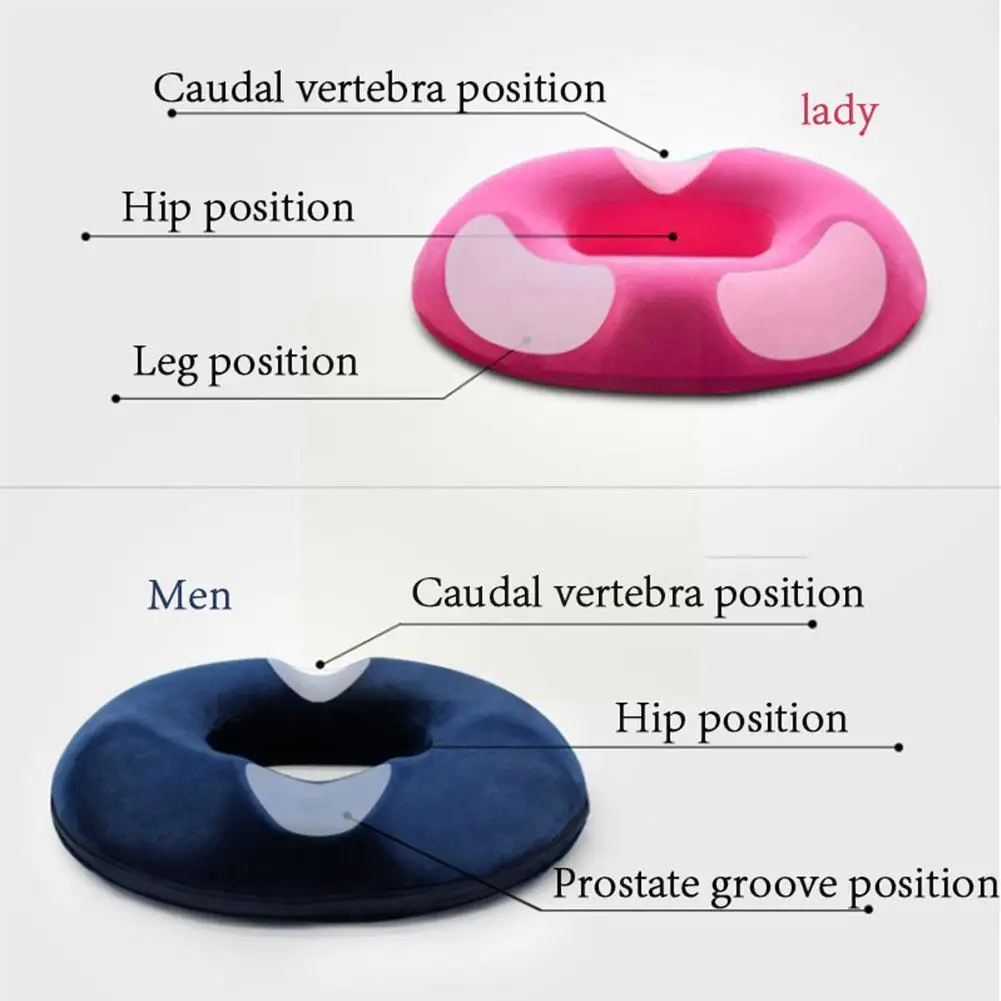 

Donut Cushion Hemorrhoid Cushion Tailbone Coccyx Orthopedic Medical Prostate Chair For Memory Foam Q1y1
