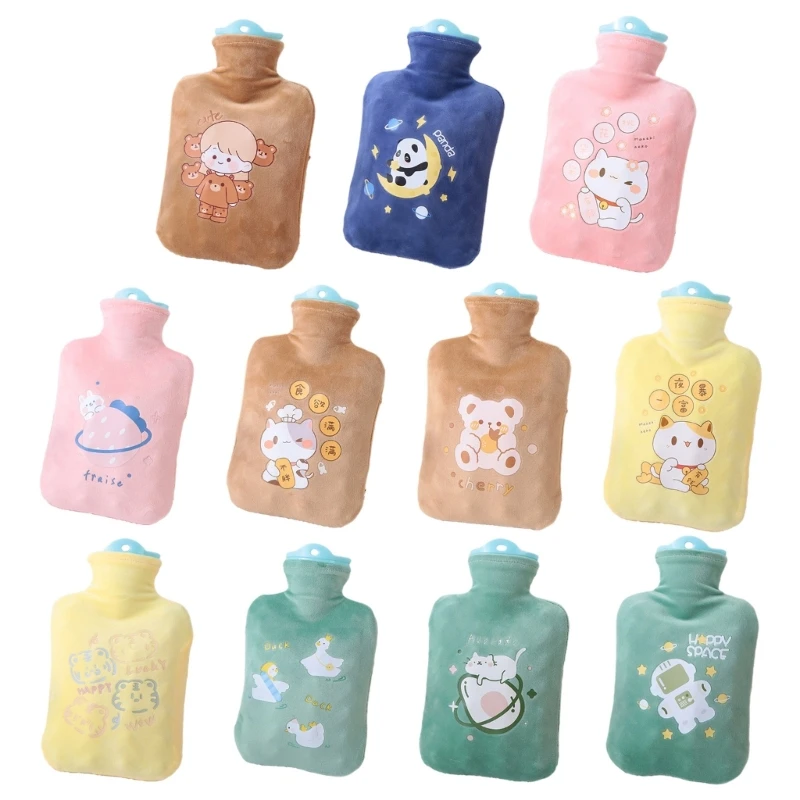 

Plush Hot Water Bottle Bag for Kids Girls Resuable Hand Warmer Heat Pack Warm Belly Hands Water-filling Heating Pad