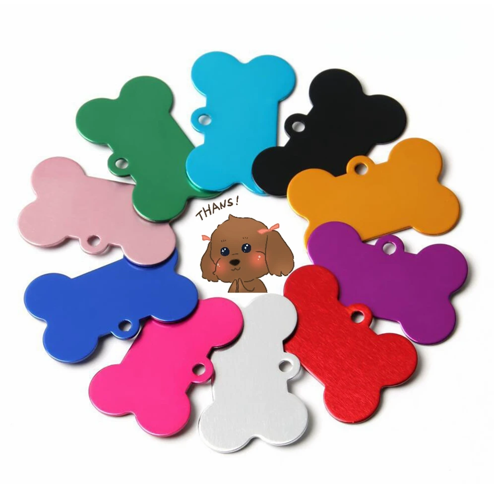 

100 шт выгравированная идентификационная бирка для домашних животных персонализированная идентификационная бирка для кошек щенков ошейник...