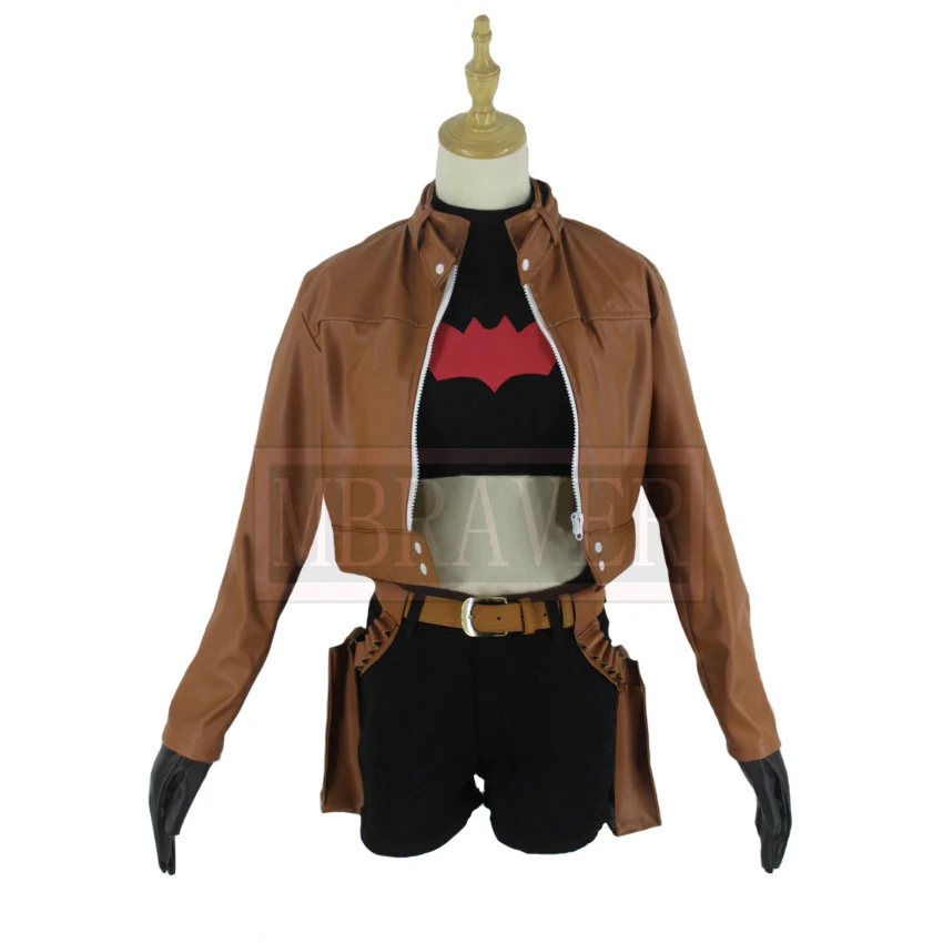 Superhero Red Hood Jason Todd Robin Female Sex Reversion Cospaly Uniform Outfit Costume Halloween Christmas Custom Made Any Size
