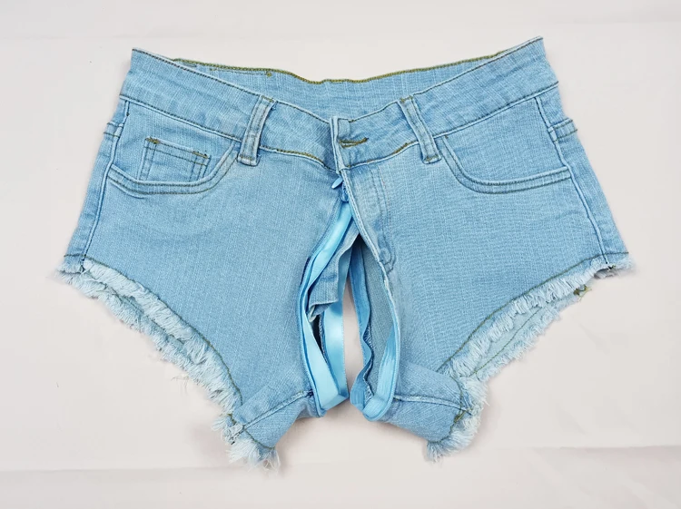 Уличные сексуальные шорты джинсы Горячие синие джинсовые короткие брюки женская