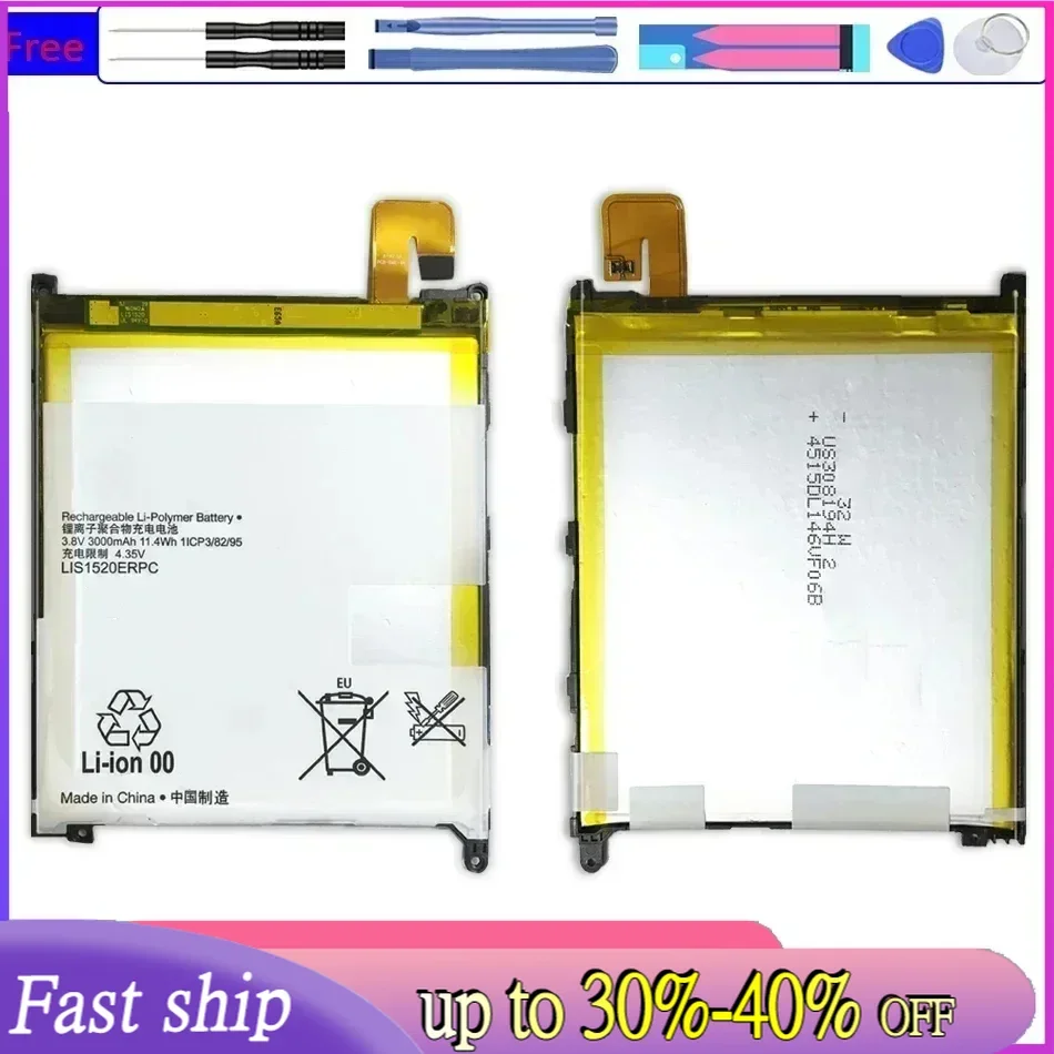 LIS1520ERPC 3000 мАч для SONY Xl39h Xperia Z Ultra C6802 Togari L4 ZU C6833 Высококачественный аккумулятор +