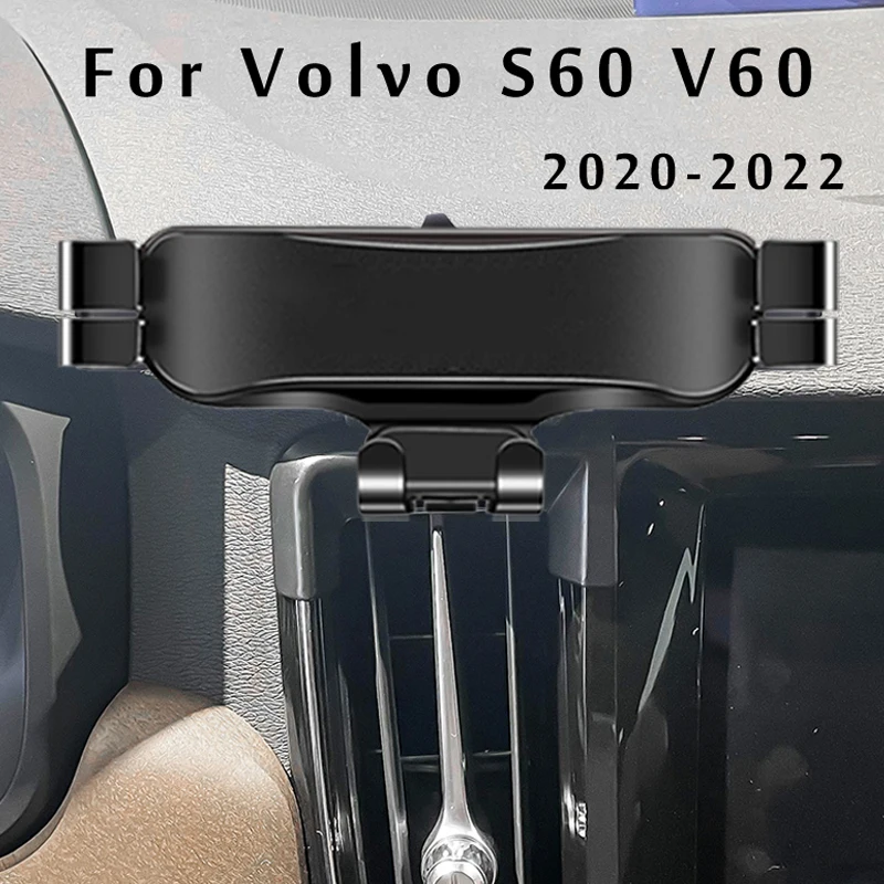 

Car Phone Holder For Volvo V60 S60 2020 2021 2022 Car Styling Bracket GPS Stand Rotatable Support Mobile Accessories