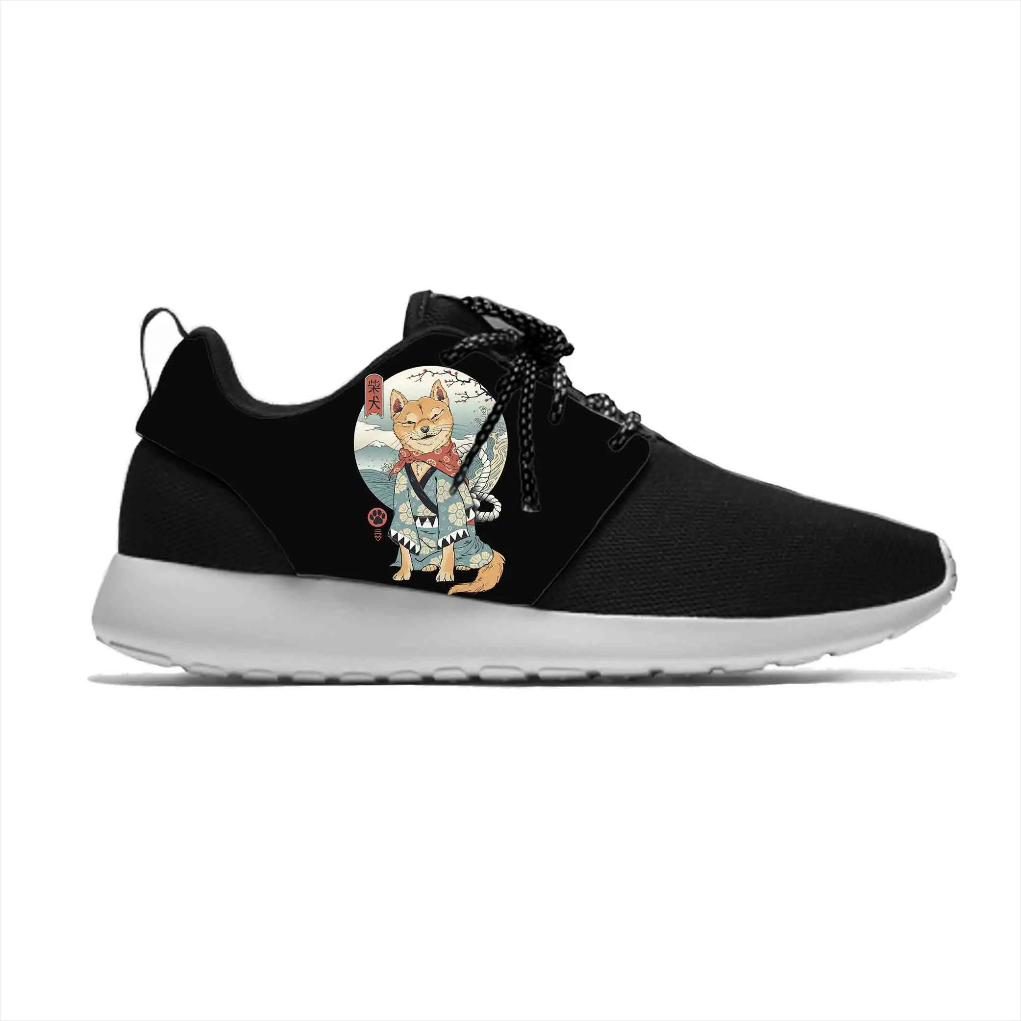 

Japanese Anime Cartoon Manga Samurai Shiba Inu Dog Sport Running Shoes Casual Breathable Lightweight 3D Print Men Women Sneakers