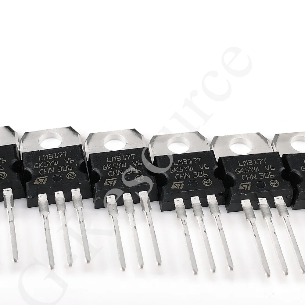 

(10pcs) New Original LM317T LM317 TO-220 Adjustable 1.2V-37V Regulator Voltage Regulator Triode