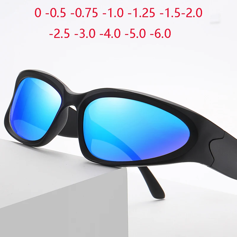 

GSBJXZ Outdoors Sport Driving Myopia Sunglasses Men Polarized Small Frame Anti-Glare Prescription Sun Glasses 0 -0.5 -0.75 To -6