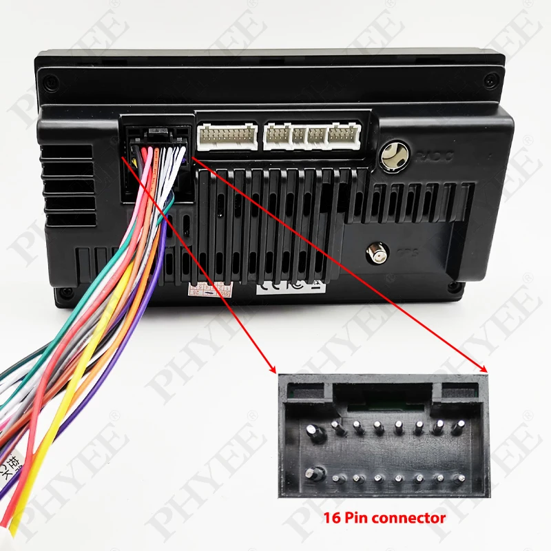 Жгут проводов радио 16-контактный разъем автомобильный кабель-адаптер Android для
