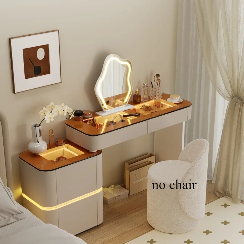 Туалетный столик туалетный деревянный для макияжа с зеркалом комод шкаф