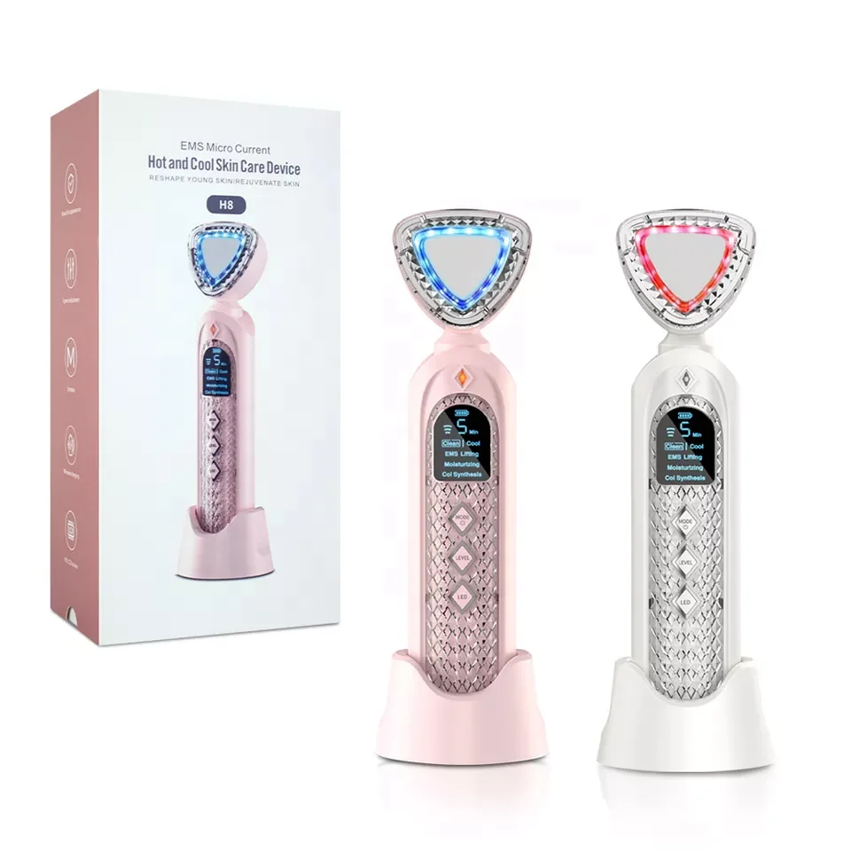 

EMS Photon Rejuvenation Facial massager Cold and heat into skin rejuvenation wrinkle removal and anti-aging facial beauty device