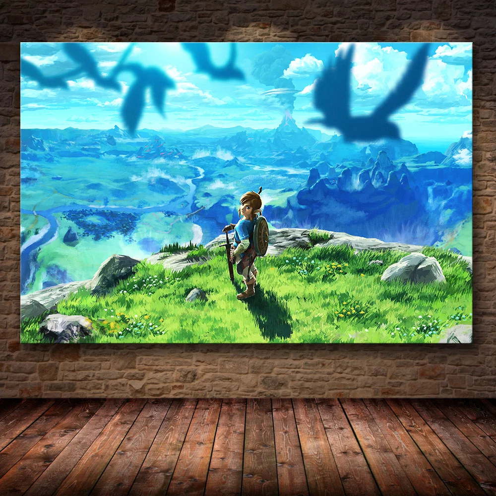 

Breath of Wild Video Game Cuadros Wall Art Canvas HD Printed Posters Oil Paintings for Living Room Home Decor Pictures
