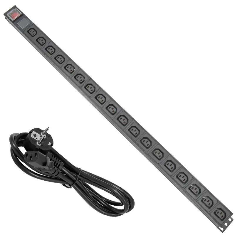 

Aluminium alloy PDU power strip Power Link Output Box 18 AC C13 powercon inlet and outlet SOCKET C14 port AU US UK C14 PLUG