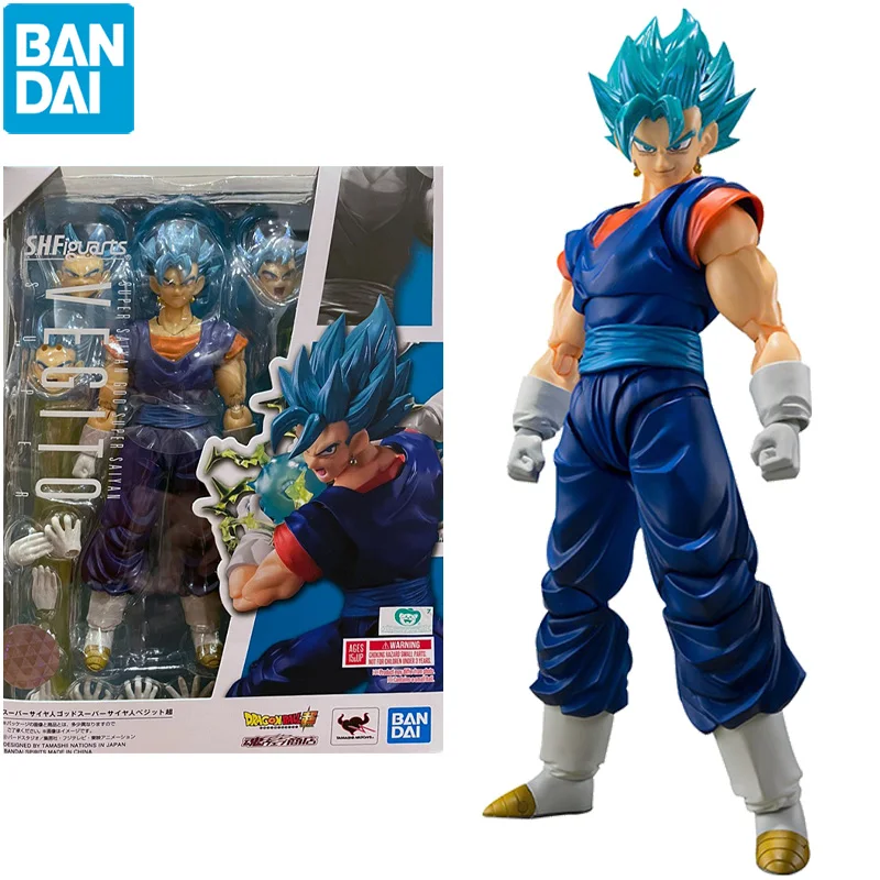 

В наличии Оригинальные Bandai S.H. Фигуртс SHF Super Saiyan Бог, супер сайян Vegito Dragon Ball супер коллекционные игрушки подарки