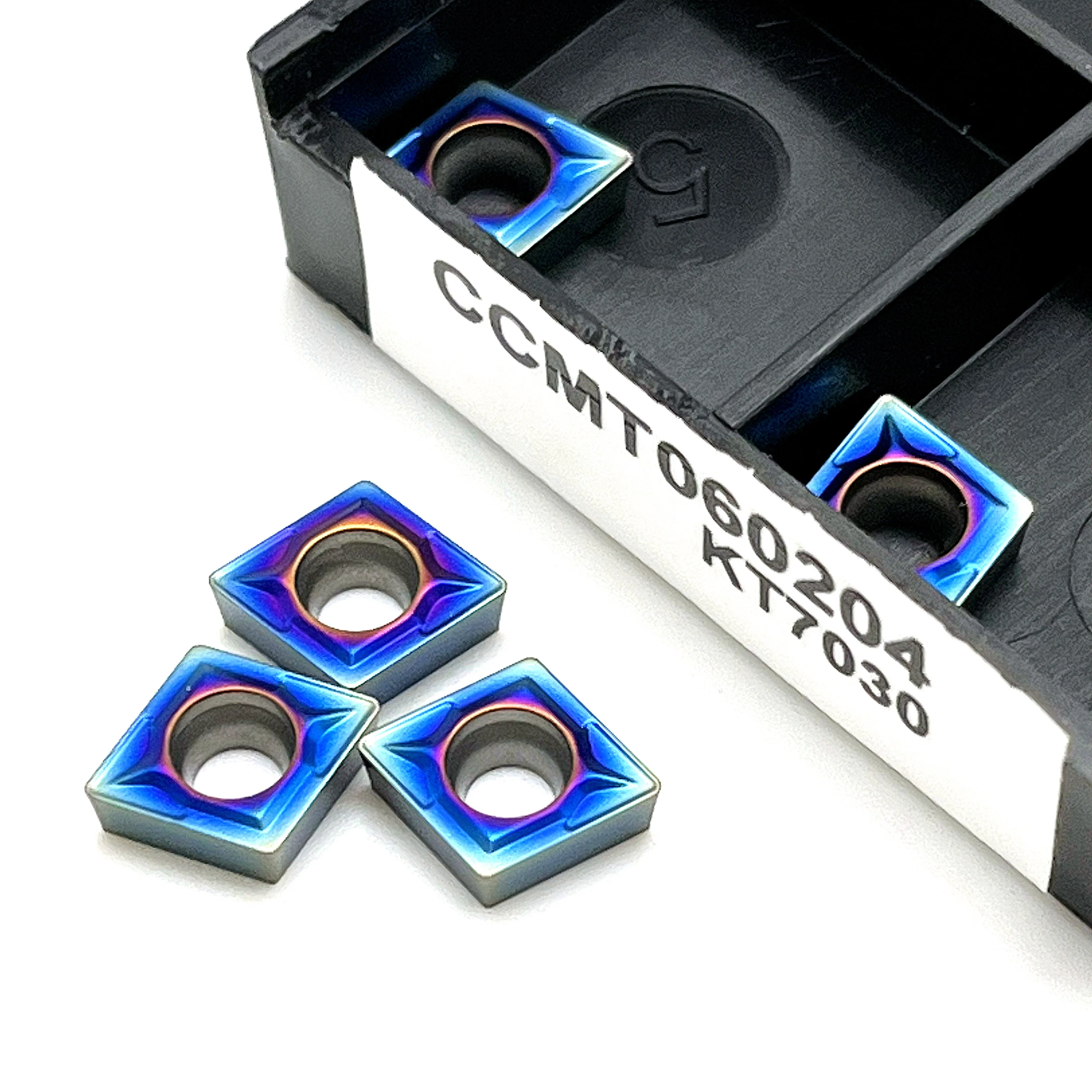 Износостойкие карбидные вставки CCMT060204 CCMT060208 Nano blue, токарный станок с ЧПУ, токарные инструменты для внутренней обточки