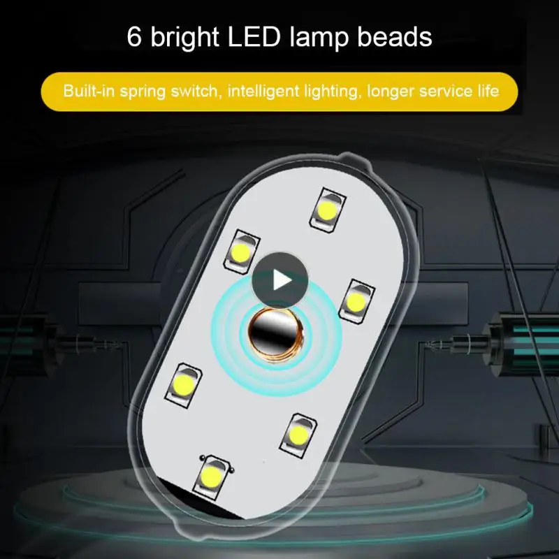 

Usb Charging Vehicle Roof Emergency Light Practical Intelligent Lighting Automobile Lighting Reading Lamp Colorful Durable