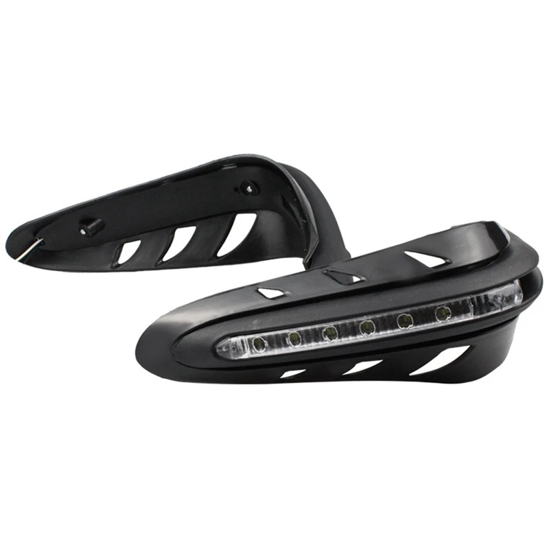 

2Pcs Motorcycle With Lighted Hand Guard, Off-Road Vehicle Modified Windshield Hand Guard, Anti-Fall Hand Guard