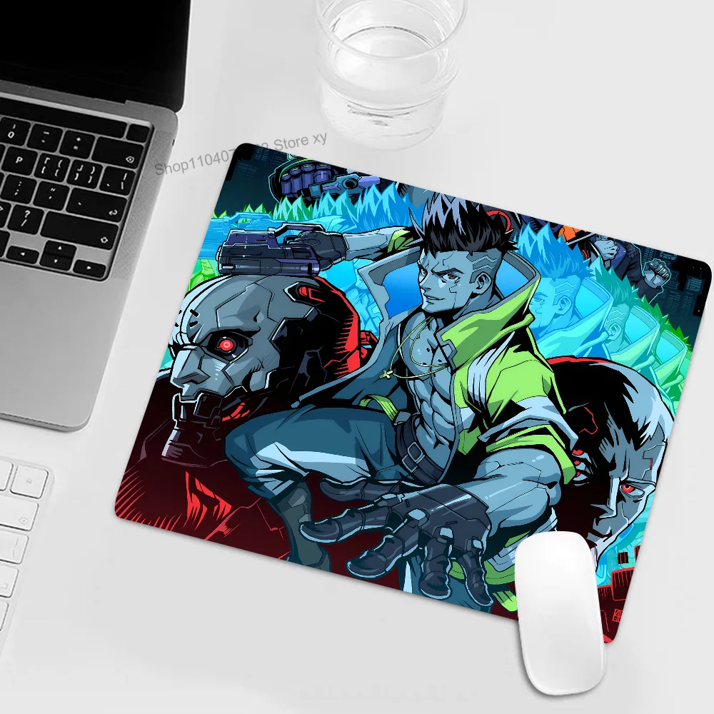 Anime Cyberpunk Edgerunners Mousepad Small LockEdge Mouse Pad For Gamers Computer Desk Rectangular Anti-slip Rubber