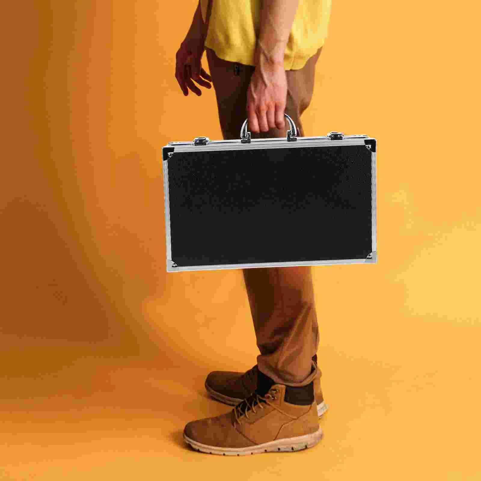 

Portable Cable Mic Carrying Box Shockproof Protective Microphone Case with Handle