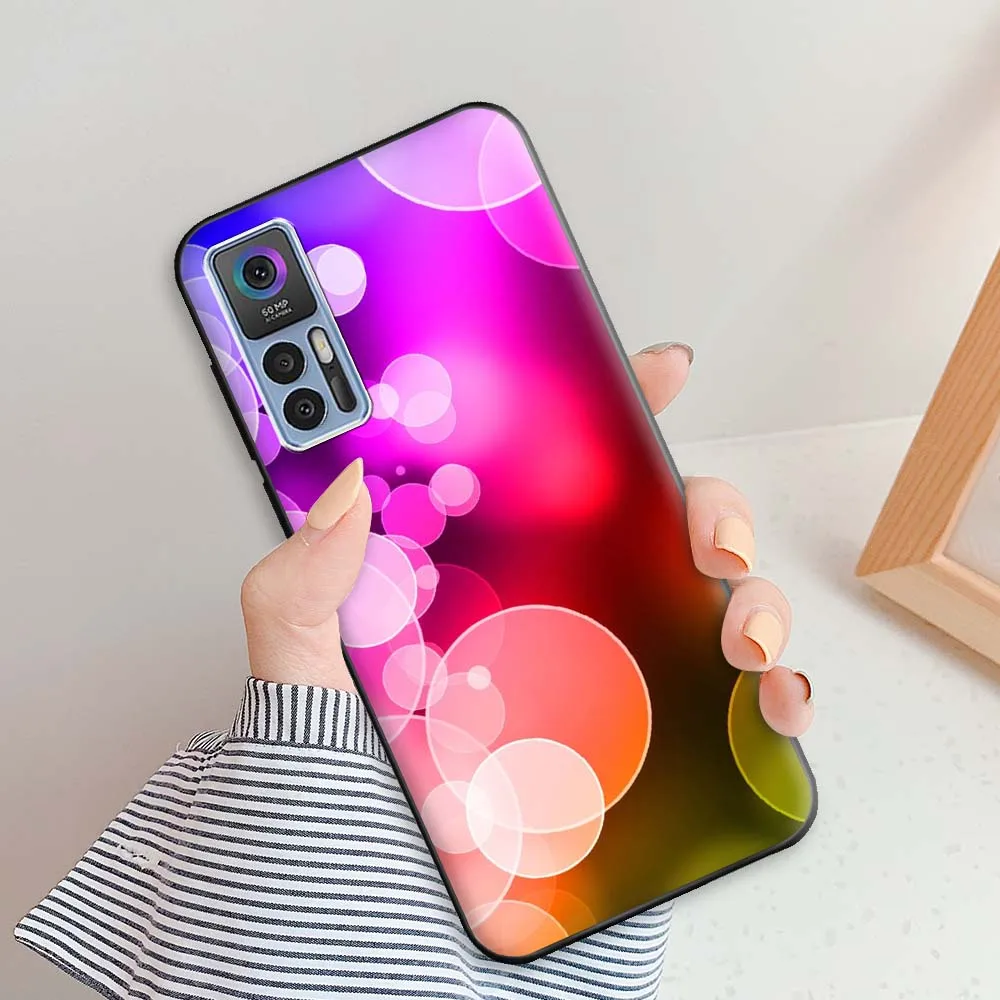 Фото Для TCL 30 Plus чехол TCL 30 5G Модный милый черный чехол для телефона s для TCL30 30 Plus Силиконовая задняя крышка для TCL 30 5G крутой бампер из ТПУ №4
