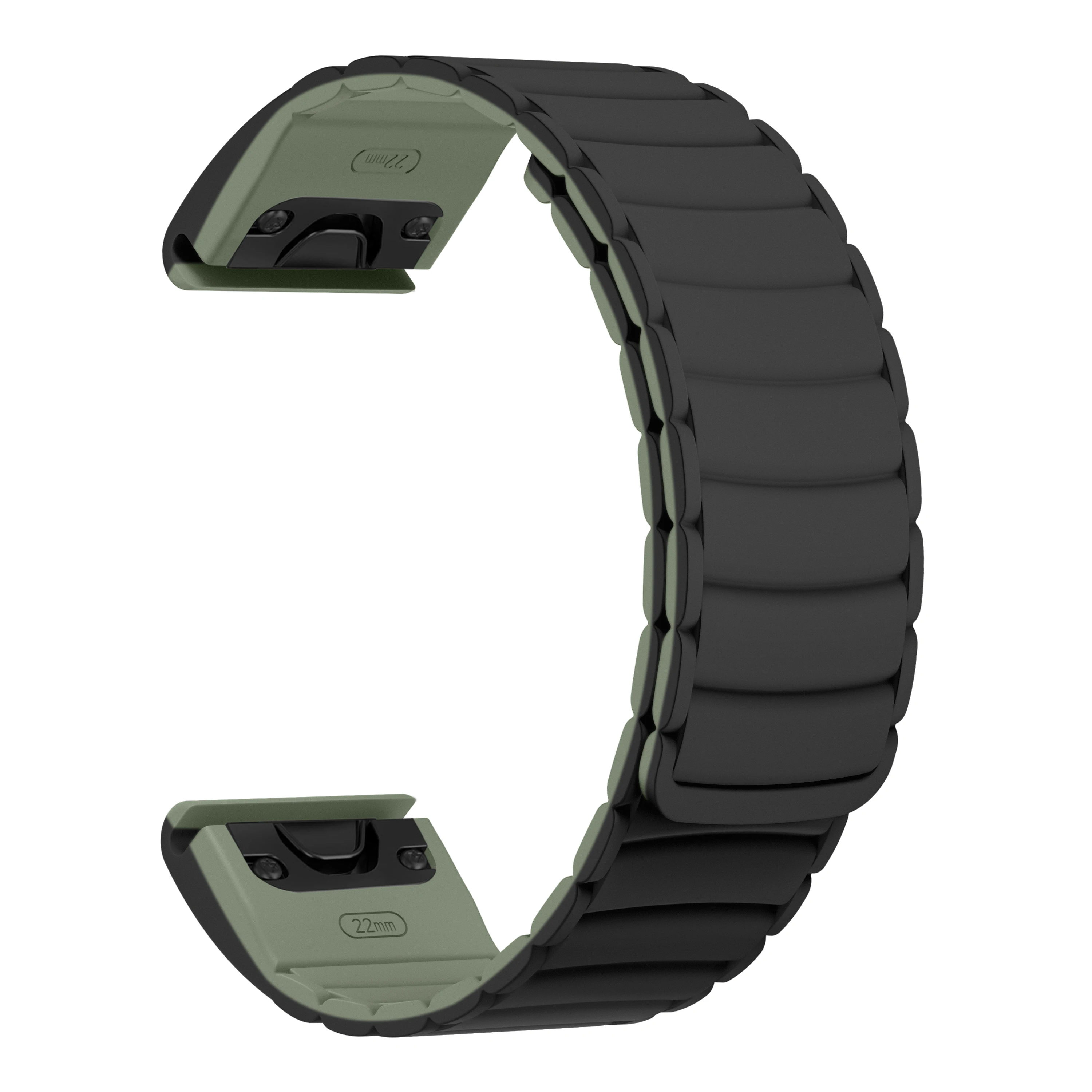 Фото Магнитный силиконовый ремешок 26 мм для Amazfit T-Rex Ultra 2, 51 мм, сменный ремешок для часов, браслет №2