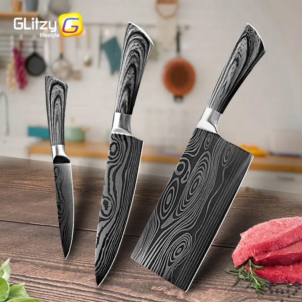 Кухонный нож из высокоуглеродистой стали | AliExpress