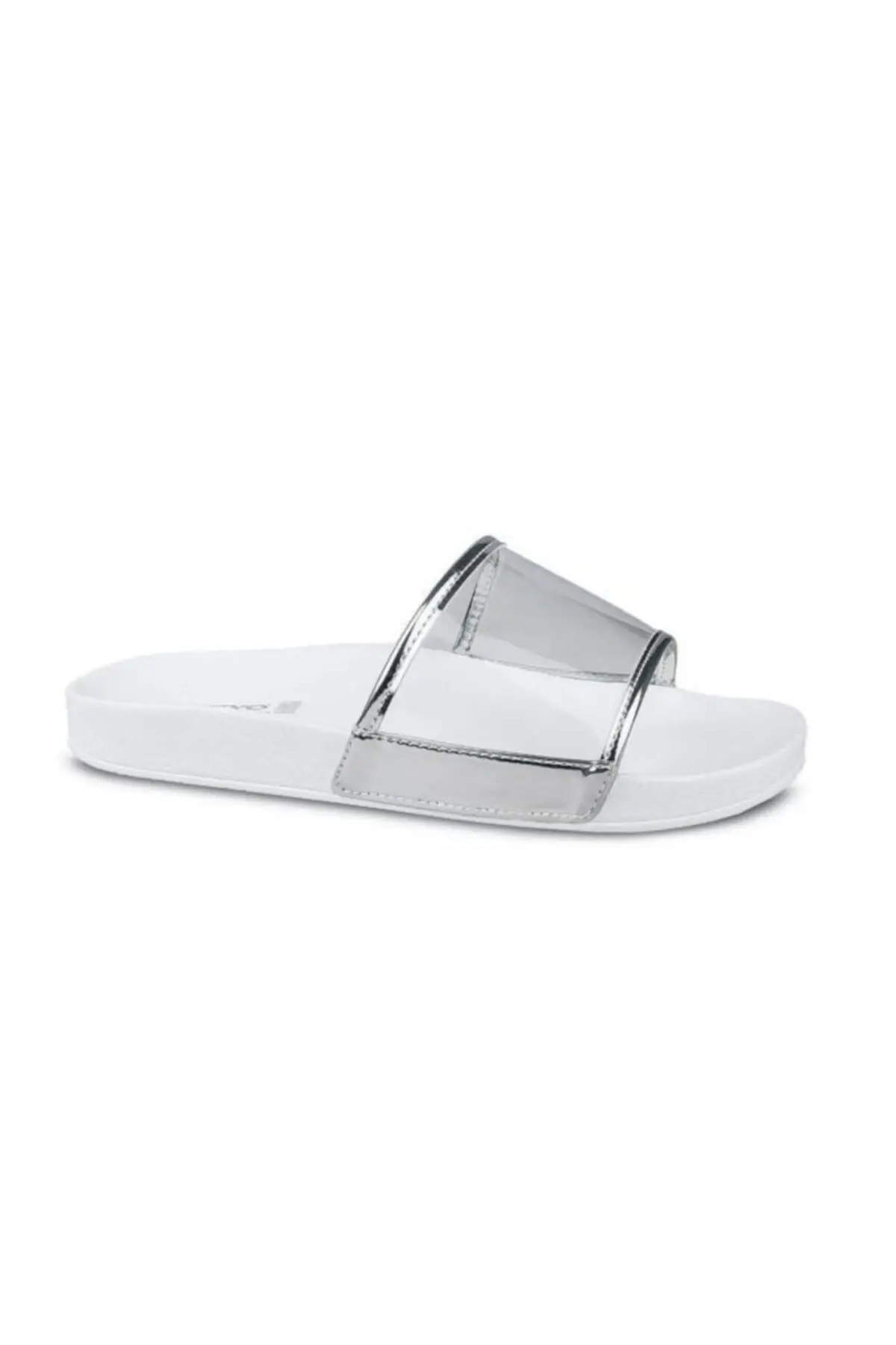 

Женские модные удобные сандалии, серебристые анатомические прозрачные Тапочки