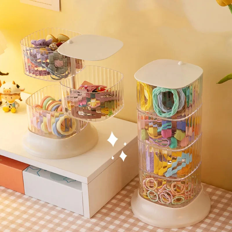 

Органайзер для кистей для макияжа, коробка с прозрачным акриловым контейнером для комода, декоративный вращающийся настольный органайзер