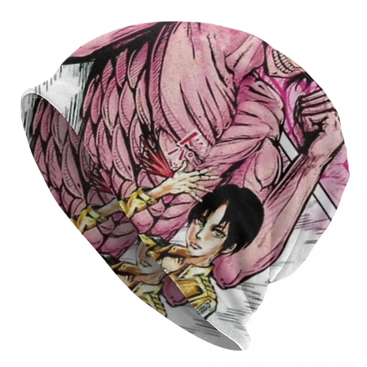 

AOT Cute Bonnet Homme Autumn Spring Thin Hat Attack on Titan Anime Manga Skullies Beanies Caps For Men Creative Cotton Hats