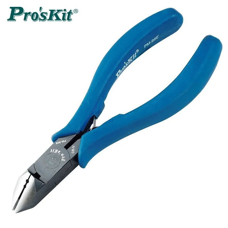 

PM-908 Pro'sKit 6" Side Cutting Diagonal Cutting Pliers Stripping Line Cut Wire Steel Tools For Soft Cable 1.4mm Copper Wire