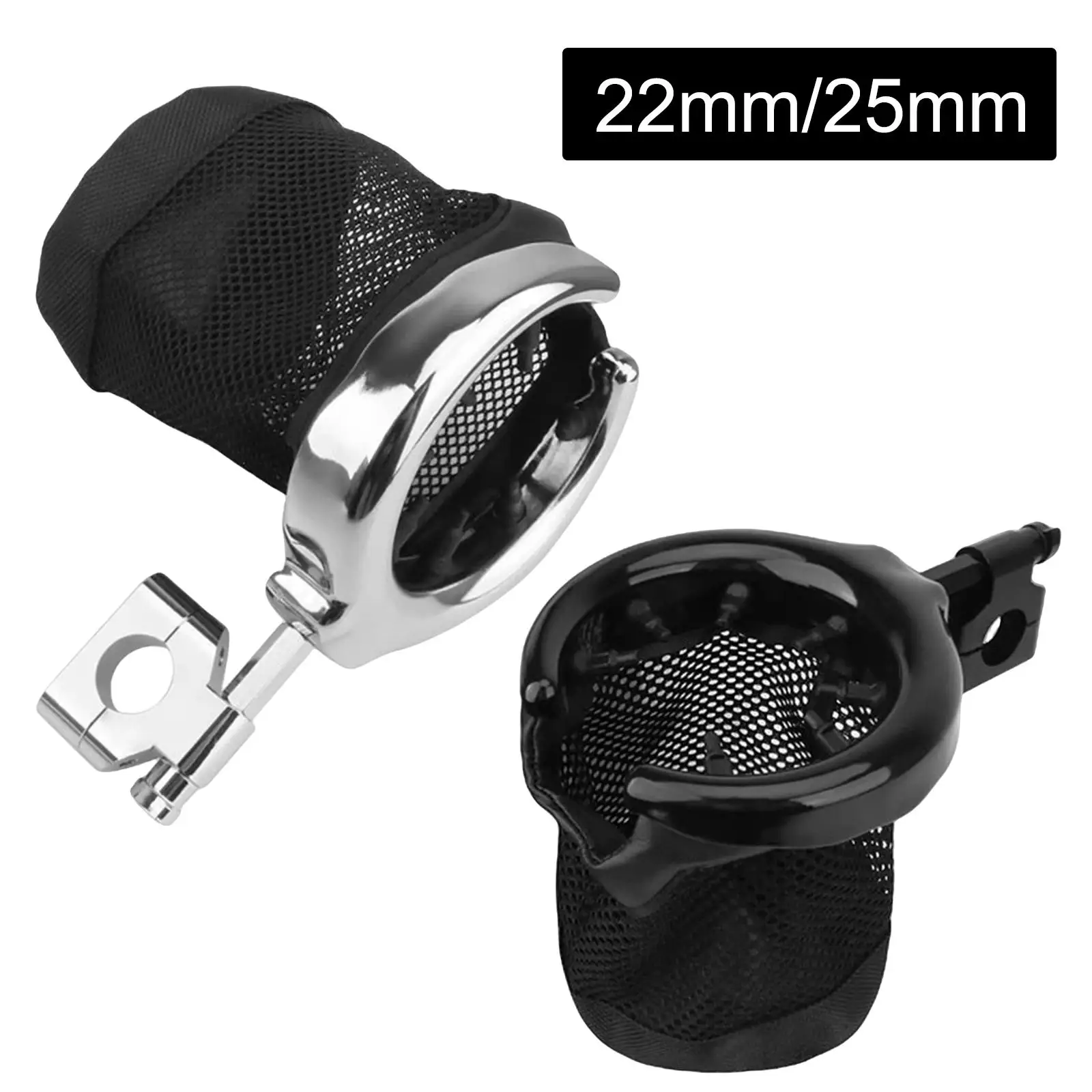 Motorcycle Cup Holder Drink Holder Fit for 7/8" 1" & 1-1/4" Handlebars Bicycle