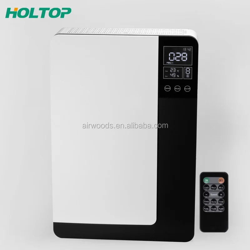 

WiFi control ductless room wall mounted erv ventilation with humidity sensor CO2 sensor heat recovery unit