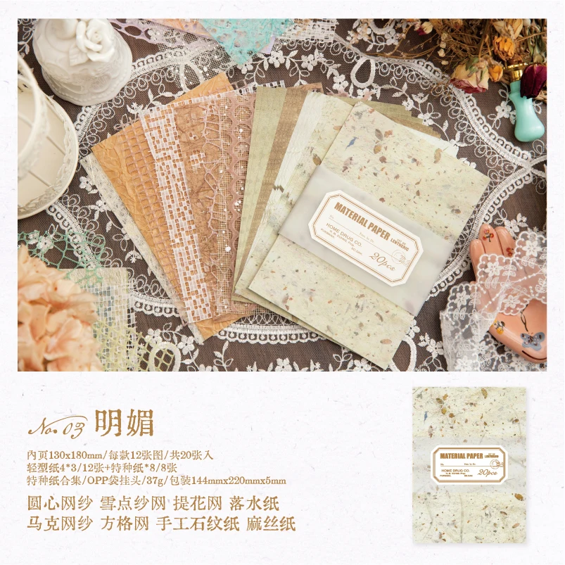 

Бумага для скрапбукинга Yoofun 20 шт.