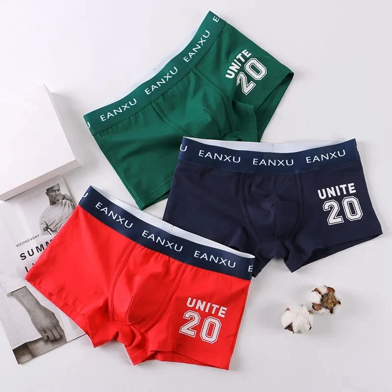 Men's Panties Comforable Underwear Man Soft Cotton Men's Boxers Breathable Unpanters Man Solid Color Beirfs Set Free Shipping