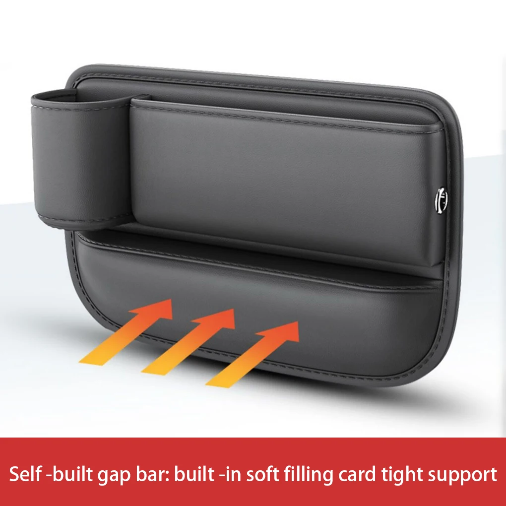 

Car Seat Gap Storage Bag Filler PU Accessories Console Organizer Box left