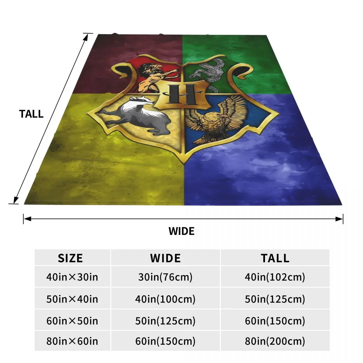 Теплое одеяло для путешествий Harrys Potters фланелевое покрывало дивана-кровати