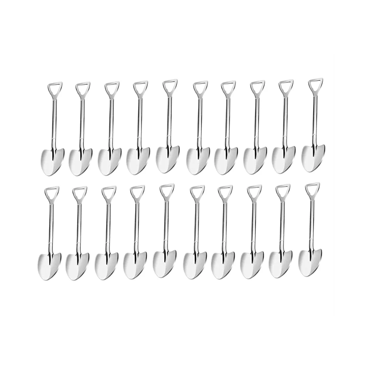 

20 Pack Shovel Shape Espresso Spoons, 4.7 Inches Stainless Steel Mini Coffee Spoons , Small Spoons for Dessert,Tea