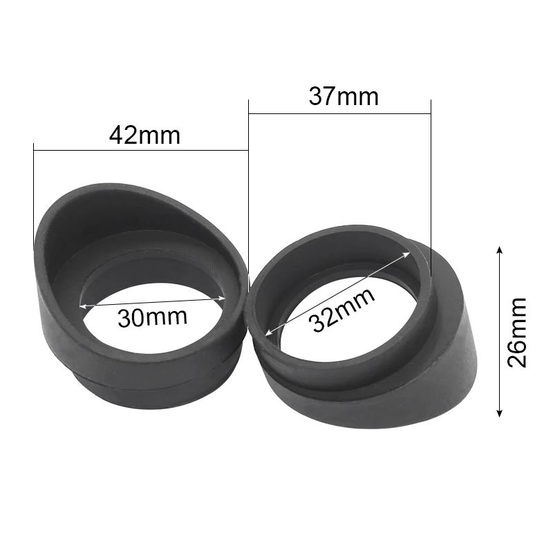 

Резиновые чашки для окуляров WALLY SKY OT004 черные