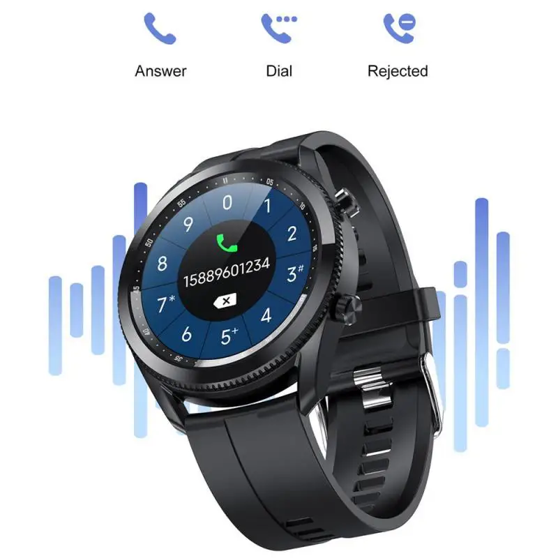 

Sport Watch Voice Broadcast Heart Rate/blood Pressure/oxygen Monitoring Smart Watch Bluetooth Call Round Screen Sms Reminder