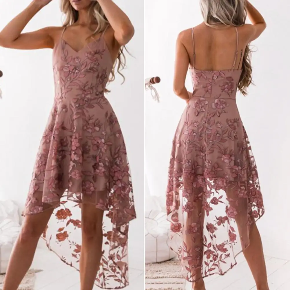 

Sling Dress Stylish Pink Backless Zipper Closure Sling Dress for Evening Party Elegant Dress Sling Dress
