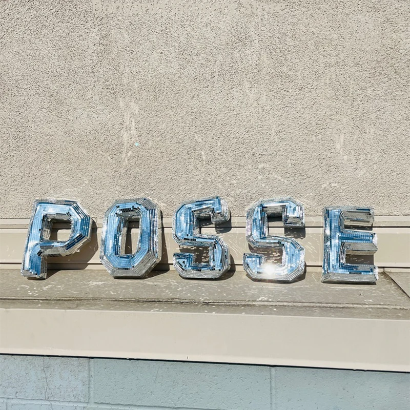 

Disco Ball Letters Decorative Letters Mushroom Disco Figure Desk Accessories Home Decoration Accessories Cherry Disco Ball